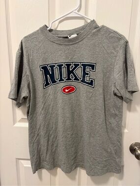 Nike Grey T-Shirt with Navy Logo
